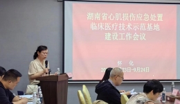 进一步规范急性心肌损伤救治流程 2023年湖南省心肌损伤应急处置临床医疗技术示范基地建设工作会议召开